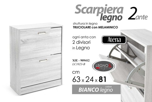 Scarpiera salvaspazio moderna - scarpiera,