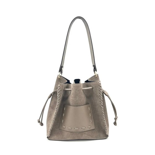 Borsa secchiello pelle - secchiello,