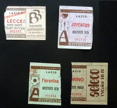 Lotto biglietti lazio - lotto, anni