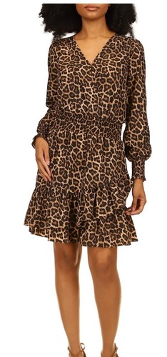 Abito leopardato michael - leopardato,