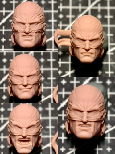 Modellino scultura testa uomo
