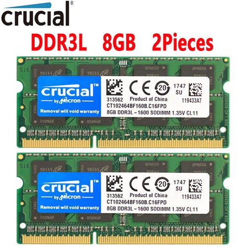 Crucial ddr3l 16gb 8gb - crucial, x