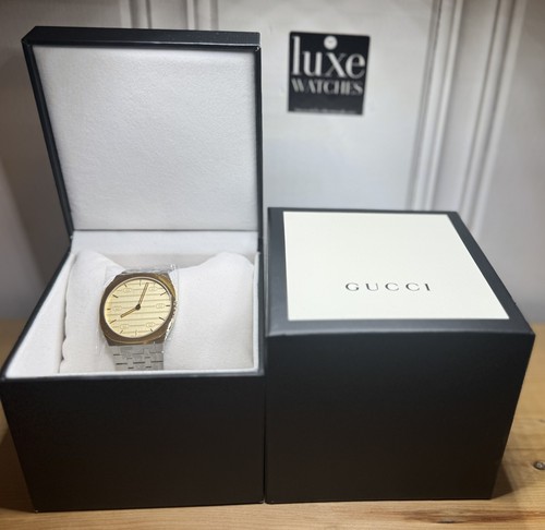 Gucci 25h 38mm watch gold - gucci,