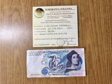 REPUBBLICA ITALIANA LIRE 500000 RAFFAELLO 1997 certificata BB/SPL