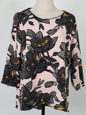 EMME MARELLA CAMICIA  BLUSA DONNA TG. 46 WOMAN SHIRT CASUAL VINTAGE FLOREALE