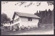 SVIZZERA SUISSE VD MONT-LA-VILLE 01 PENSION RACHAT Cartolina viaggiata 1908