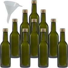 - 10 Bottiglie Di Vetro Verde