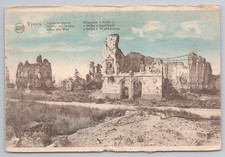 WWI Ypres Aftermath Postcard. Belle Workhouse Ruins. Nectra. Belgium 1924