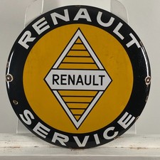 Insegna Smaltata Renault - Ø 41 cm (16,1") - Bella Grande Unica Decorazione...