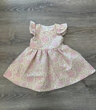 Vestito bambina rosa oro
