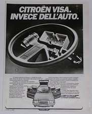 Advert Pubblicità 1979 CITROEN VISA 652