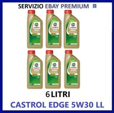 OLIO MOTORE AUTO CASTROL EDGE TITANIUM FST 5W30 LL -6 LT LITRI