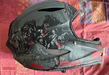 Casco integrale Giro modello Remedy per Bmx pro decorato con doppia visiera Raro