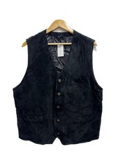 Vintage gilet pelle di - in,