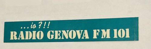 Adesivo vintage radio genova - vintage,