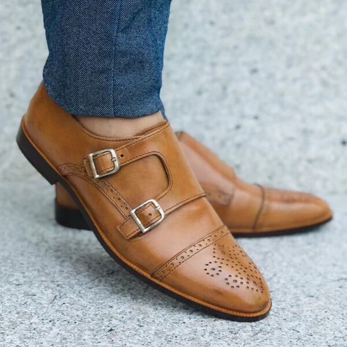 Scarpe double monk brogue - double,