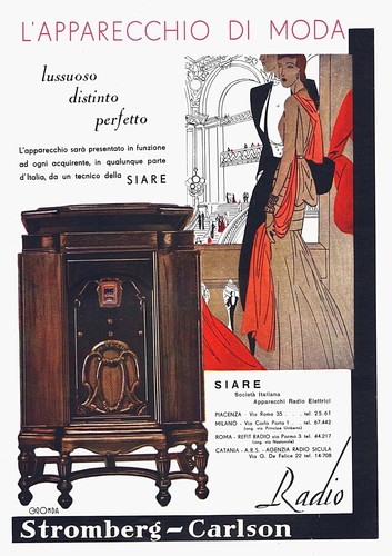 Pubblicita 1933 apparecchi - pubblicita,