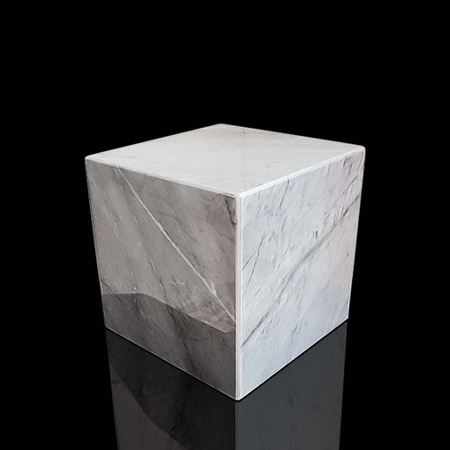 Scultura cubo marmo - scultura,