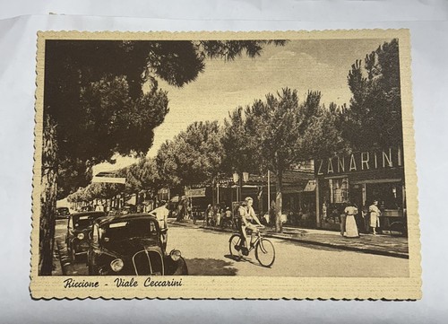 Cartolina riccione viale - riccione,