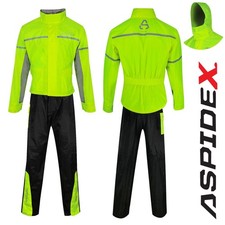 Kit Impermeabile  Antipioggia Pioggia Scooter Moto Nero Giacca Pantalone