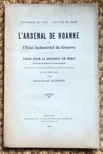 These 1920 gignoux - g.-j.,