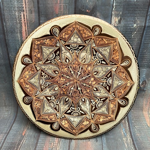 Laser engraved copper wall - copper,