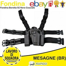 Fondina polimero Beretta 92 98 SGANCIO RAPIDO Cosciale Rigida Porta Caricatori N