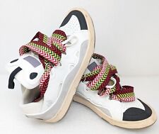 Scarpe Lanvin paris men's curb white and black Sneakers used shoes taglia 44