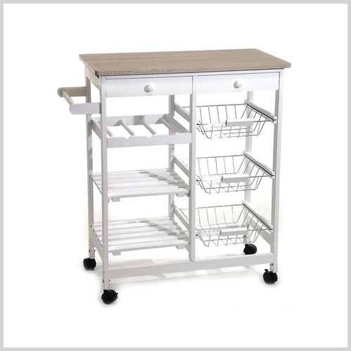 Carrello multiuso legno - legno, di