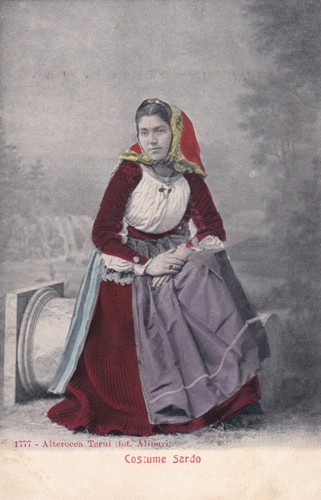 Cartoline cagliari costume - cartoline, di
