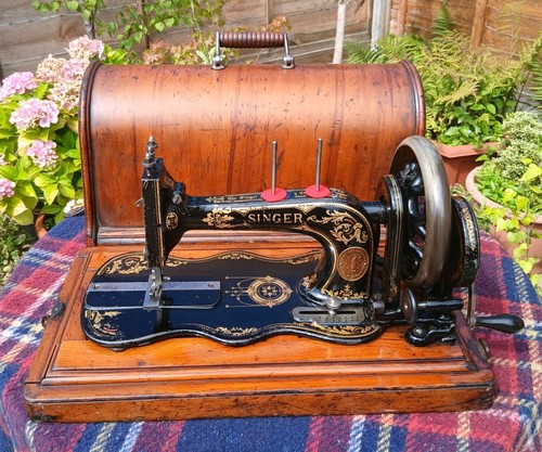 1884 singer 12k fiddle base - singer,