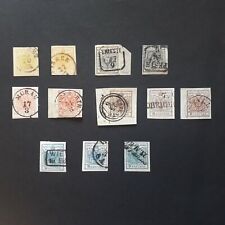 AUSTRIA 1850/ AQUILA BICIPITE-VALORI IN KREUZER (MANO) 12 VALORI USATI