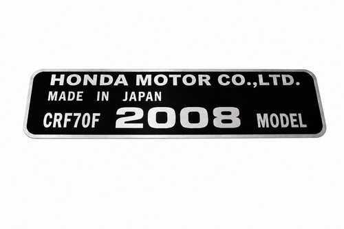 Targa non oem - oem, crf70f