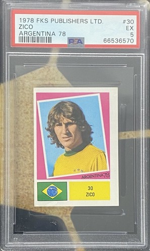 Adesivo zico rookie 1978 coppa - adesivo,