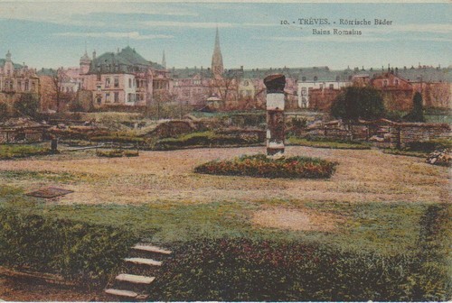Cartolina treviri bagni - treviri.,