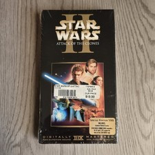 Star Wars Episode II Attack Of The Clones VHS 2002 Special Edition New Watermark