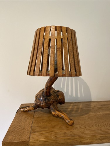 Vintage wood tree root - root, table