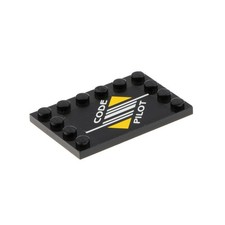 Lego tile modified 4x6 - tile,