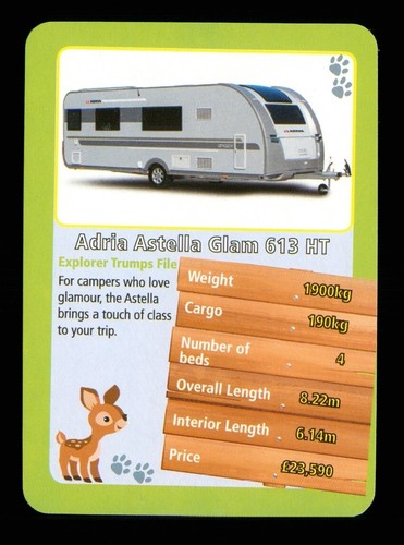 Info card caravan - caravan, adria