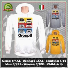 FELPA GROUP B RALLY MONSTERS ISPIRATA RACING MARTINI UOMO DONNA BAMBINO HOODIE