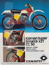 advertising Pubblicità-MOTO CIMATTI KAIMAN  50 X 21  SUPER 6M 1978-MOTOITALIANE-