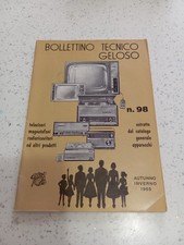 BOLLETTINO TECNICO GELOSO n. 98 INVERNO 1965 Estratto Catalogo Gen. Apparecchi !