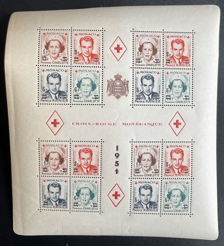 Monaco 1951 block4b mnh - monaco,