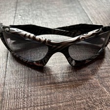 Occhiali da sole Oakley Monster Dog Tribal lenti nere iridio usati