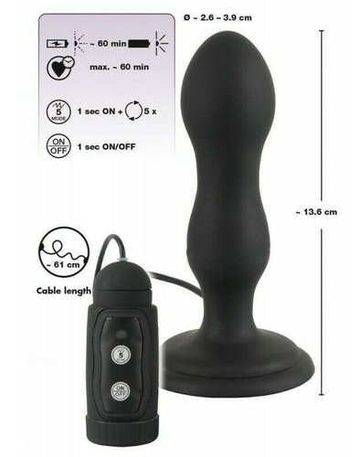 Plug anale vibrante - , in