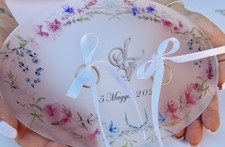 Cuscino portafedi Lys Rosa