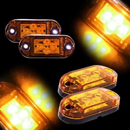 12v led amber - 2x,