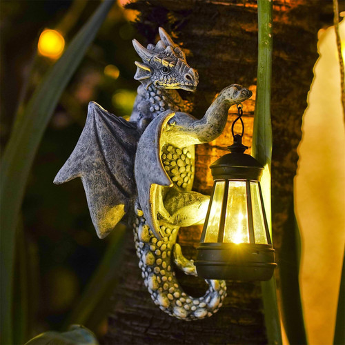Figure drago con lampade - figure,
