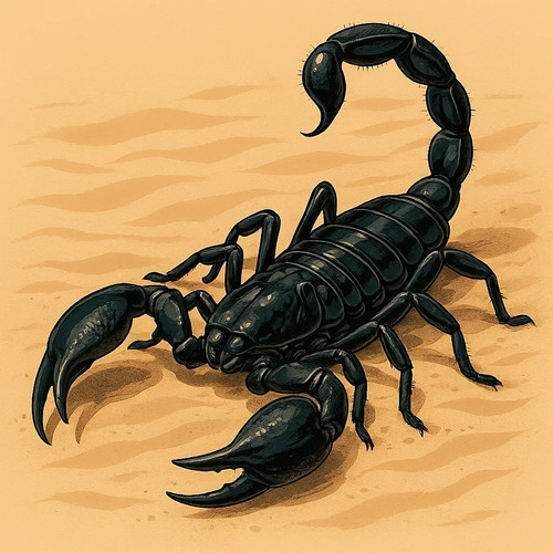 Adesivo auto scorpione nero - adesivo,