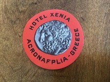 Etichetta per valigia vintage